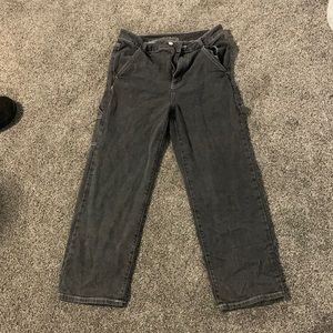 Black washed cargo jeans!